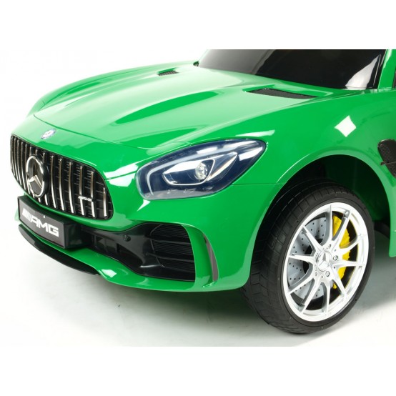 Dvoumístný Mercedes-AMG GT R 4x4, pohon všech kol, 2.4G DO, LED osvětlení, zelený lakovaný
